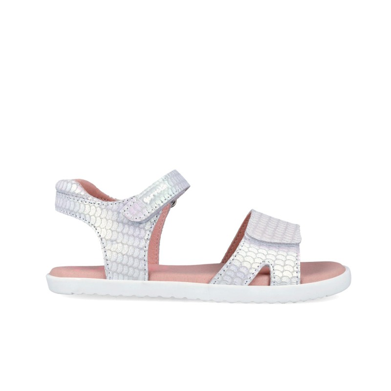 Sandalias planas niña GARVALIN 262430-C050 SANDALIA BAREFOOT ESCAMAS BLANCO 37818 26V
