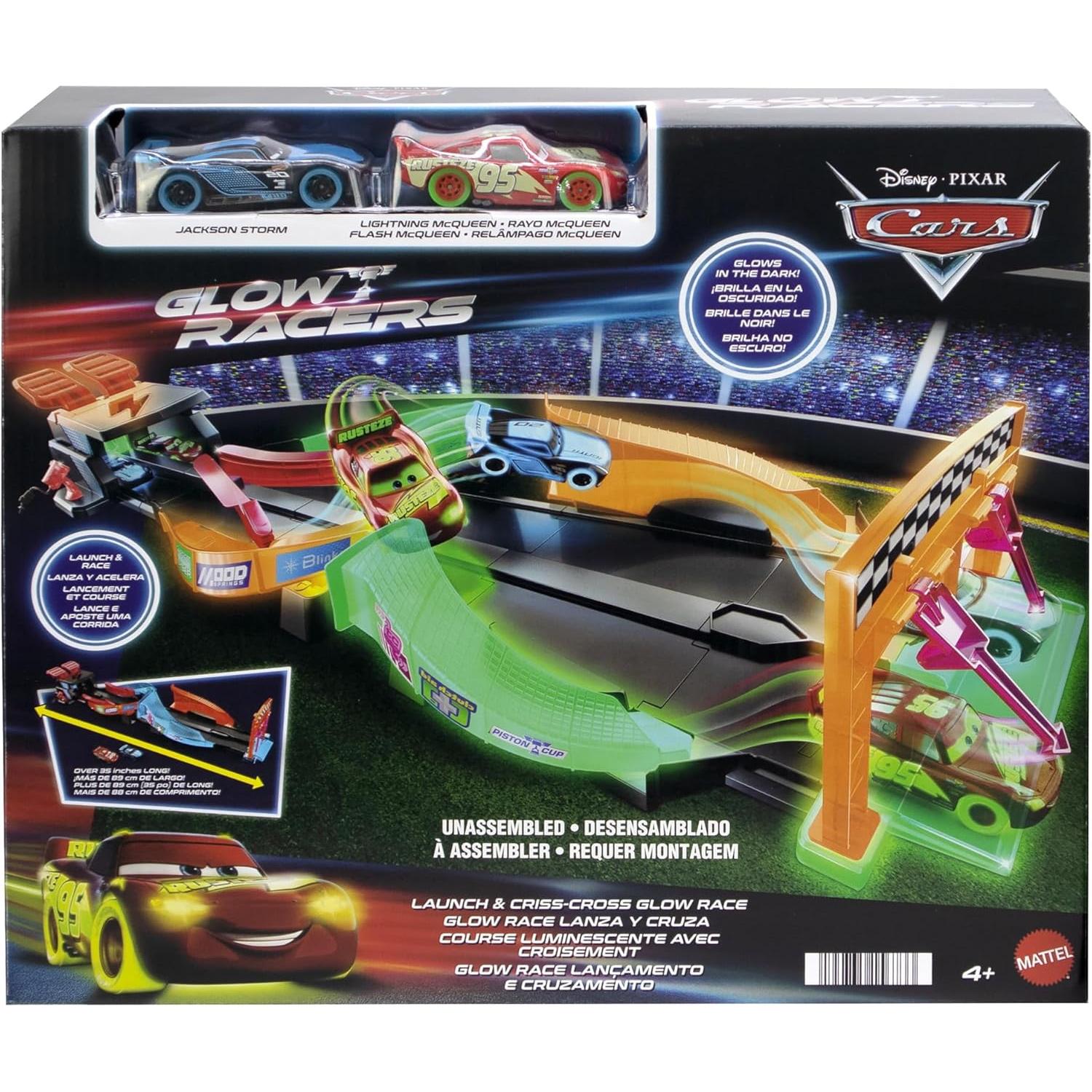 Mattel – Pista para coches de juguete surtido Night Racing Disney Pixar Cars Mattel.