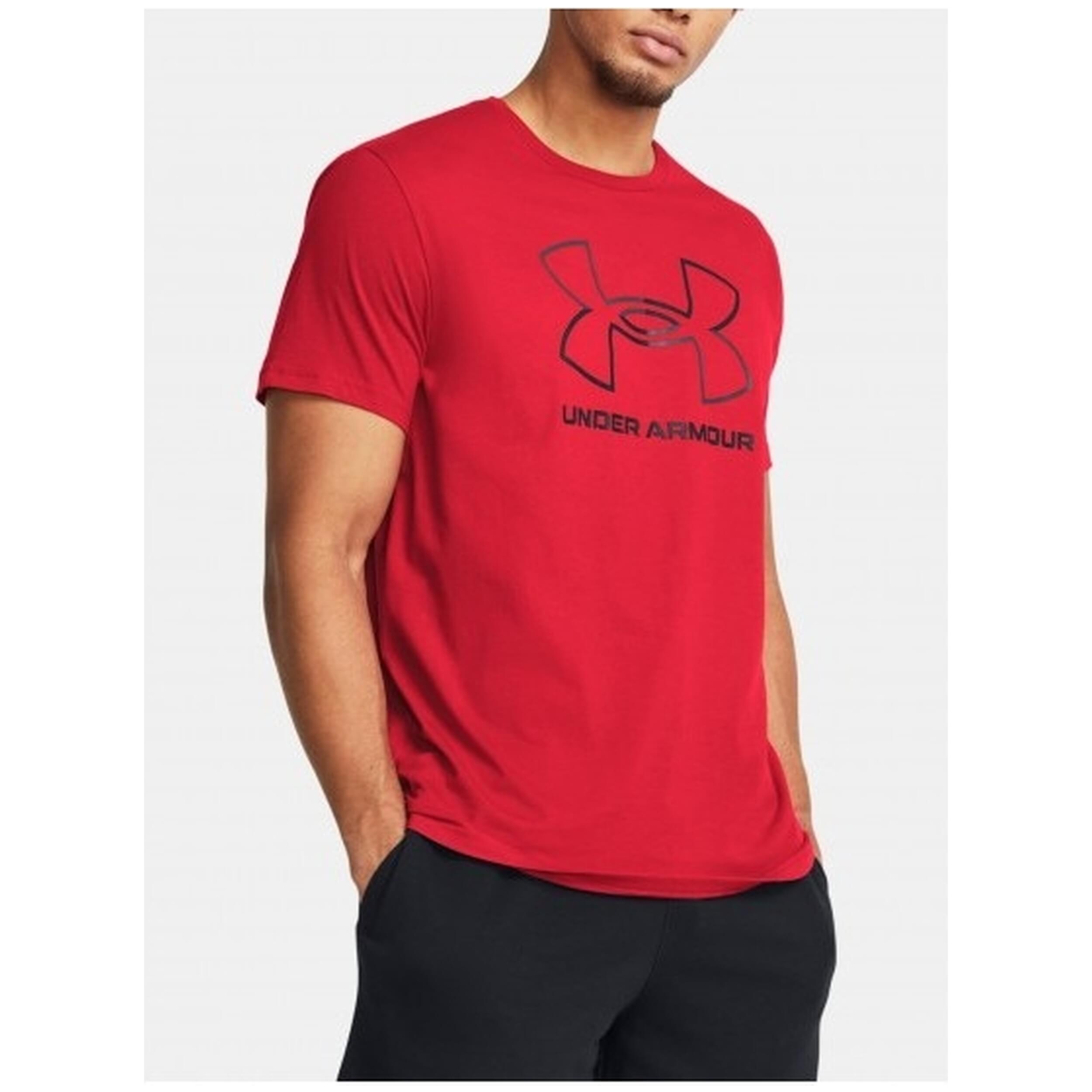 Camiseta De Manga Corta Under Armour modelo 1382915-600 para Hombre en color Rojo