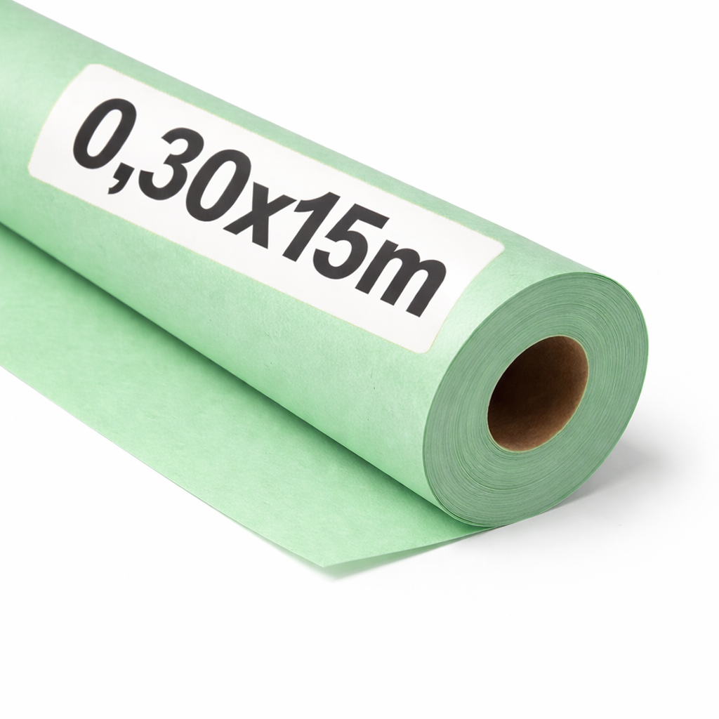 OFITURIA Papel Kraft Blanco - Rollo 0,30x15m - Papel de Embalaje y Regalo - Manualidades y Patrones de Costura - Resistente y Fácil de Cortar