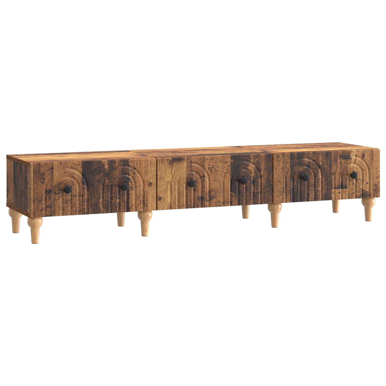 vidaXL Mueble de TV con cajón 147 x 34,5 x 30 cm Madera de Ingeniería Multicolor