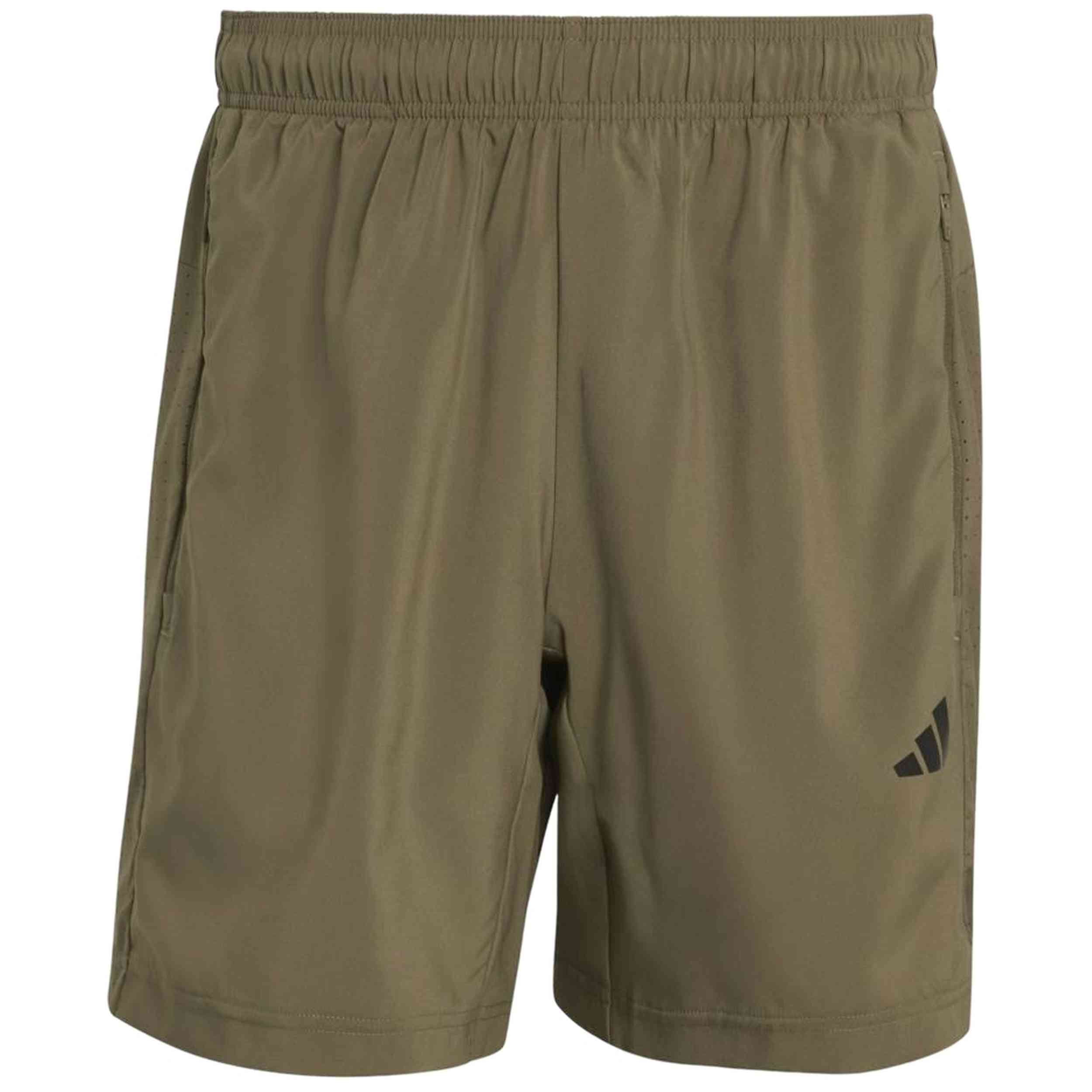 Pantalon Corto Adidas modelo Workout Essentials Base Woven Short "Olive Strata" para hombre y mujer en color Verde