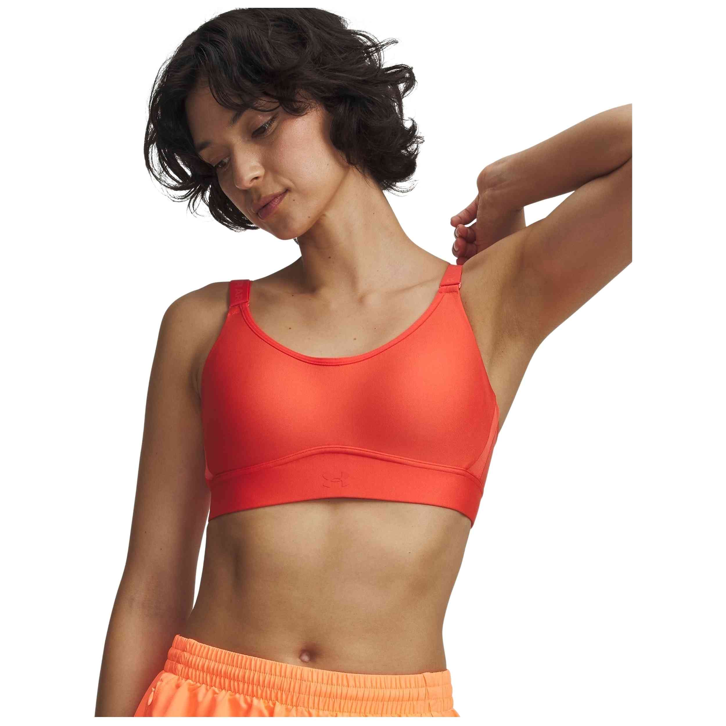 Sujetador Under Armour modelo Ua Infinity Mid 2.0 Bra en color Coral