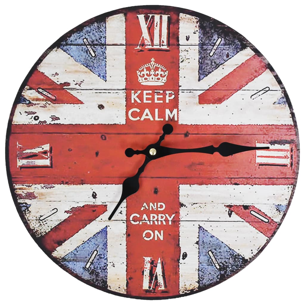 vidaXL Reloj Pared Retro Vintage Redondo Cuarzo Agujasido Cocina Baño Color colourful,  Flores,  marilyn monroe y mas