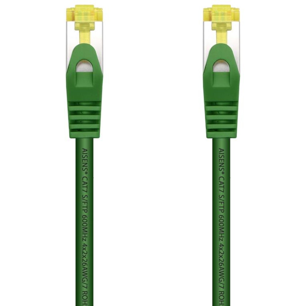 Aisens - Cable de red Cat.7 S/FTP 50 cm verde con blindaje y conector RJ45 10 Gbit/s para redes Ethernet