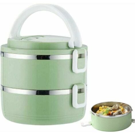 Termo para Comida Caliente - Acero Inoxidable 1400ml con Asa, Ideal para Escuela y Camping