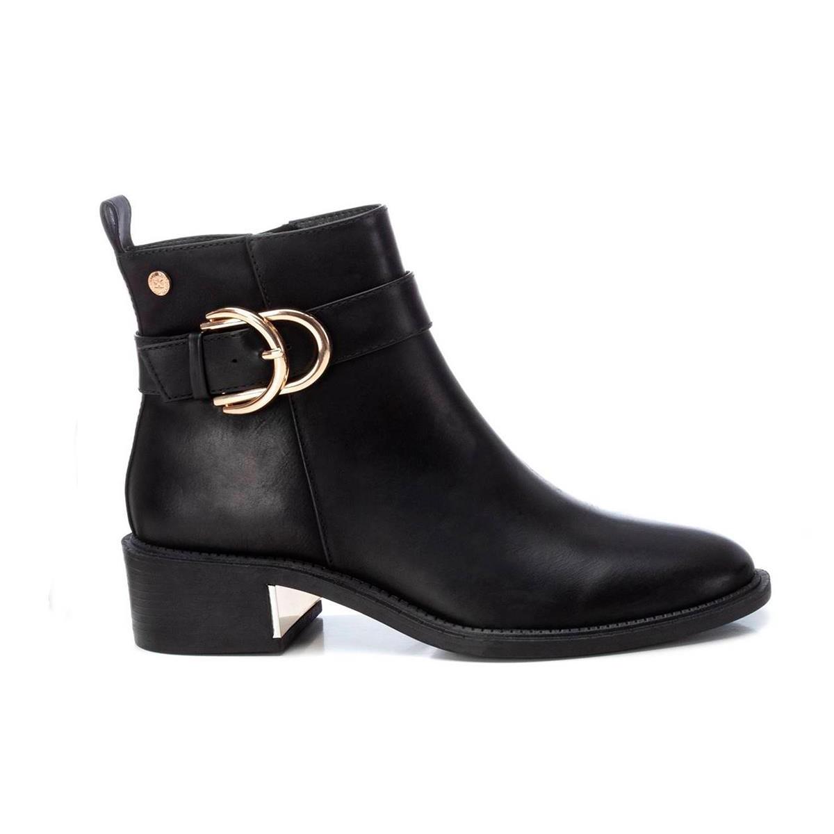 Botines Tacon Mujer Xti 143103 Negro