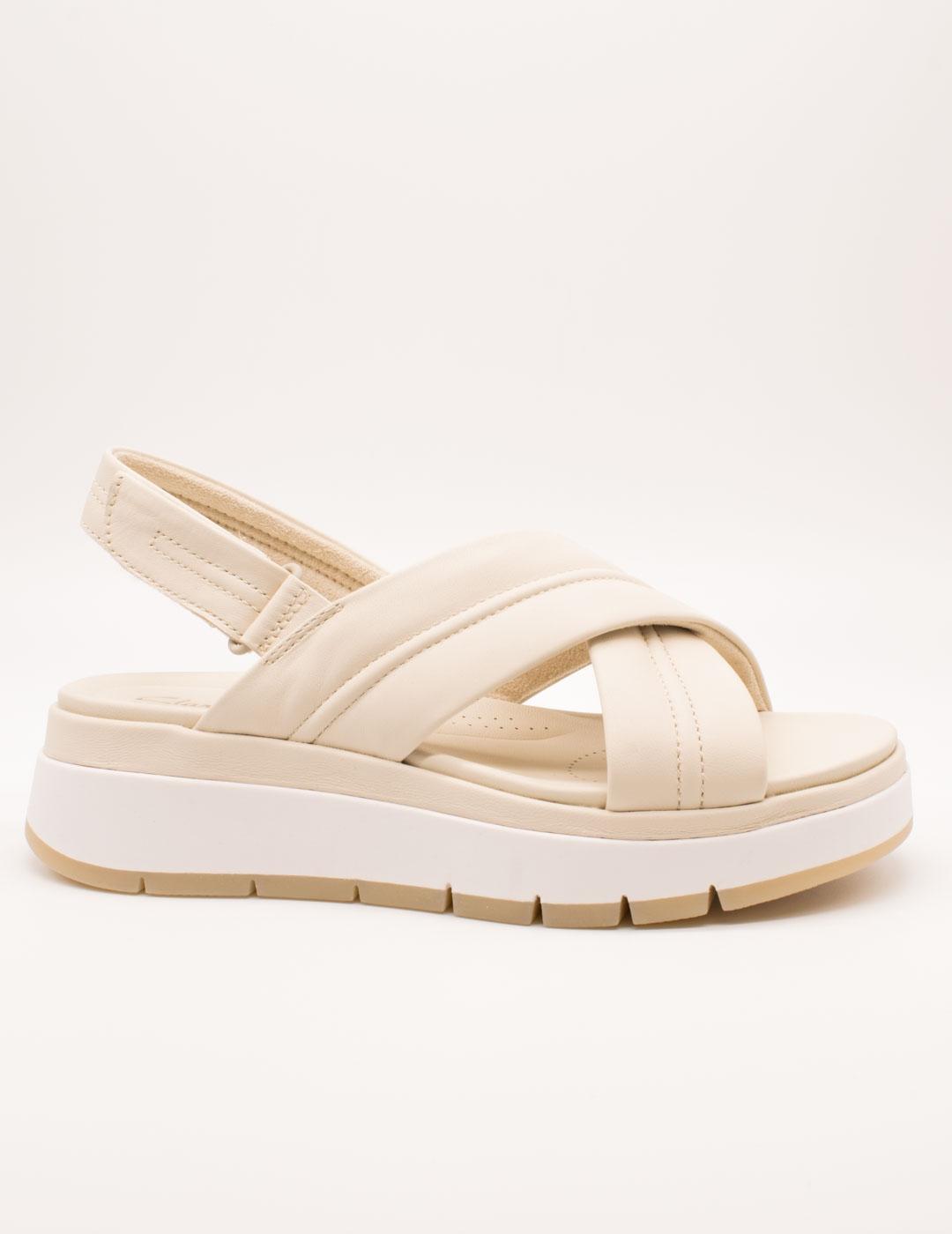 Sandalia Clarks 26181470 Tuscan Cross Cream de Mujer