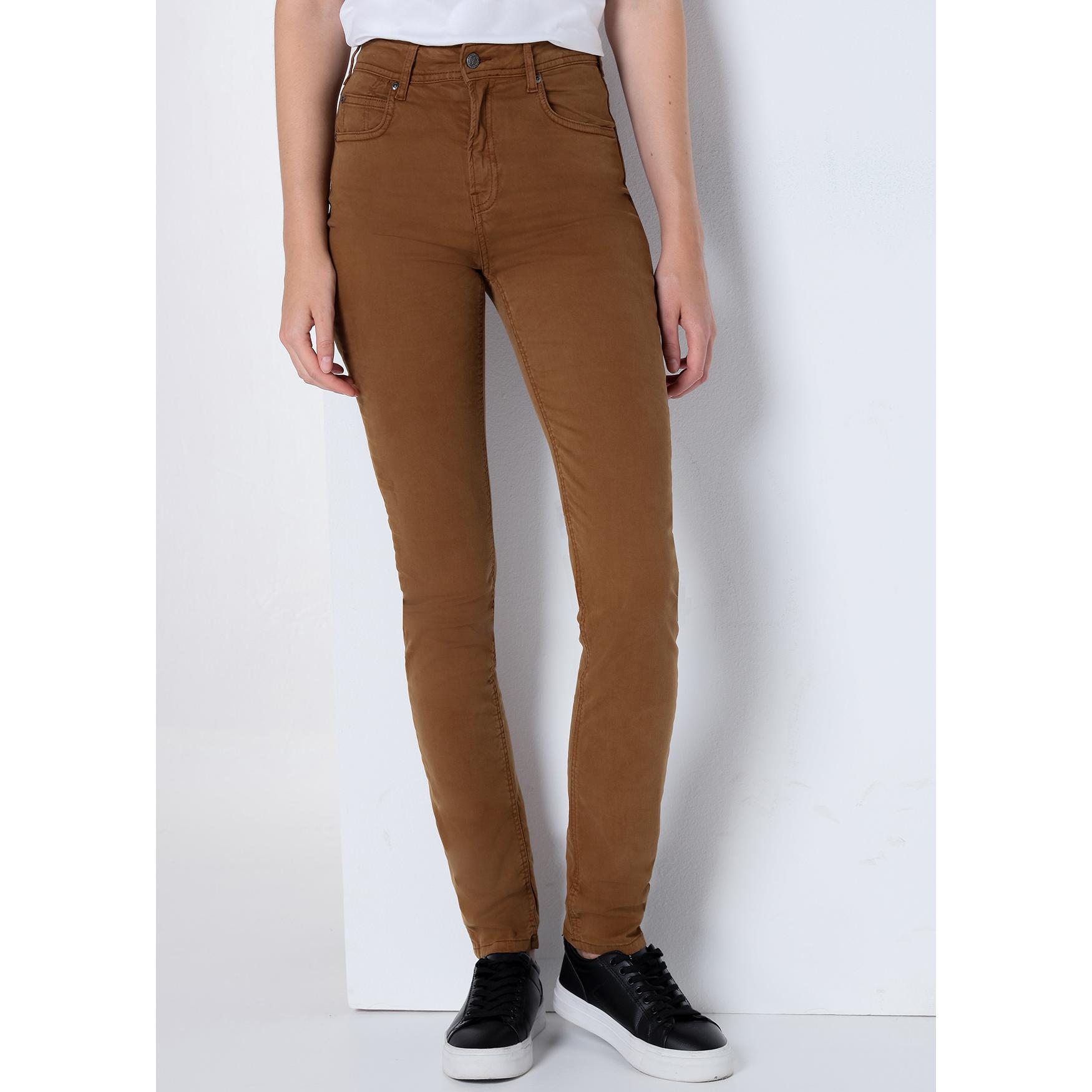 CIMARRON - NOUFLORE HELOISE - Pantalon color - Slim - Tiro medio- Tallaje en Pulgadas