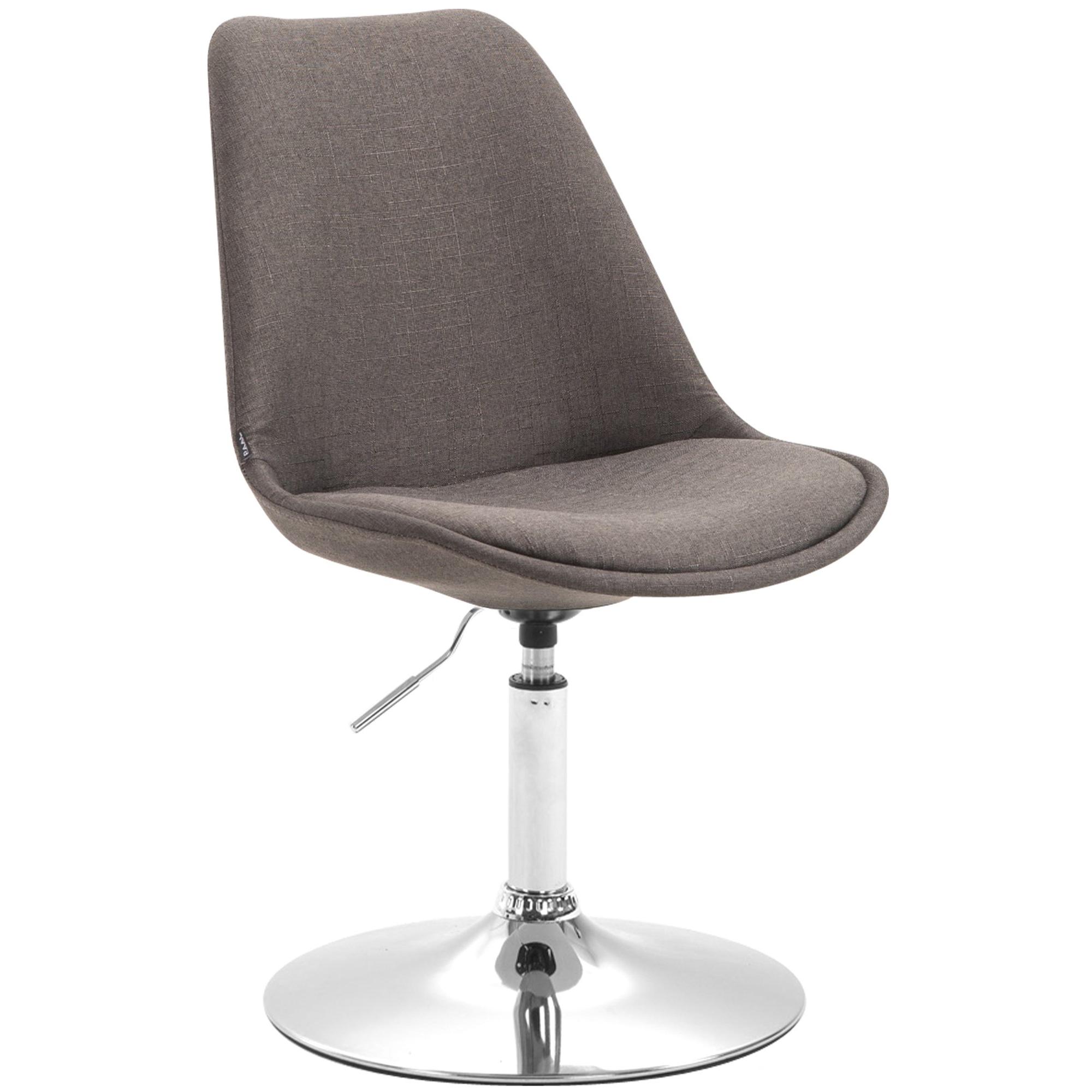 Silla De Comedor Maverick En Tela Gris oscuro,Cromado