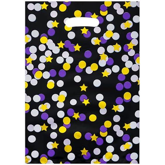 60 unidades/pack Bolsas de Regalo “Feliz Fiesta” – Detalles para Bienvenida del Bebé, Cumpleaños, Boda o Fiesta – Estrellas Doradas, Decoración y Regalos para Invitados