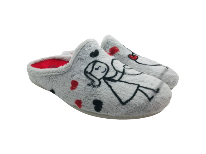Zapatillas de Casa Abiertas Cabrera Montblanc: Comodidad y Estilo en Hielo para Otoño-Invierno, Tallas 36-40