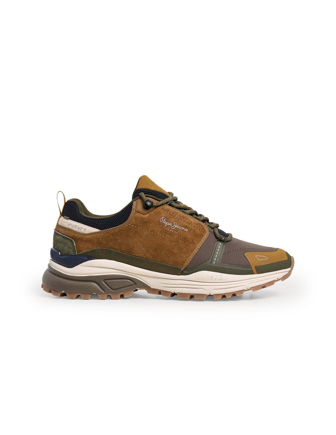 Zapatillas Pepe Jeans Darren Hombre Marrón Multicolor Trekki