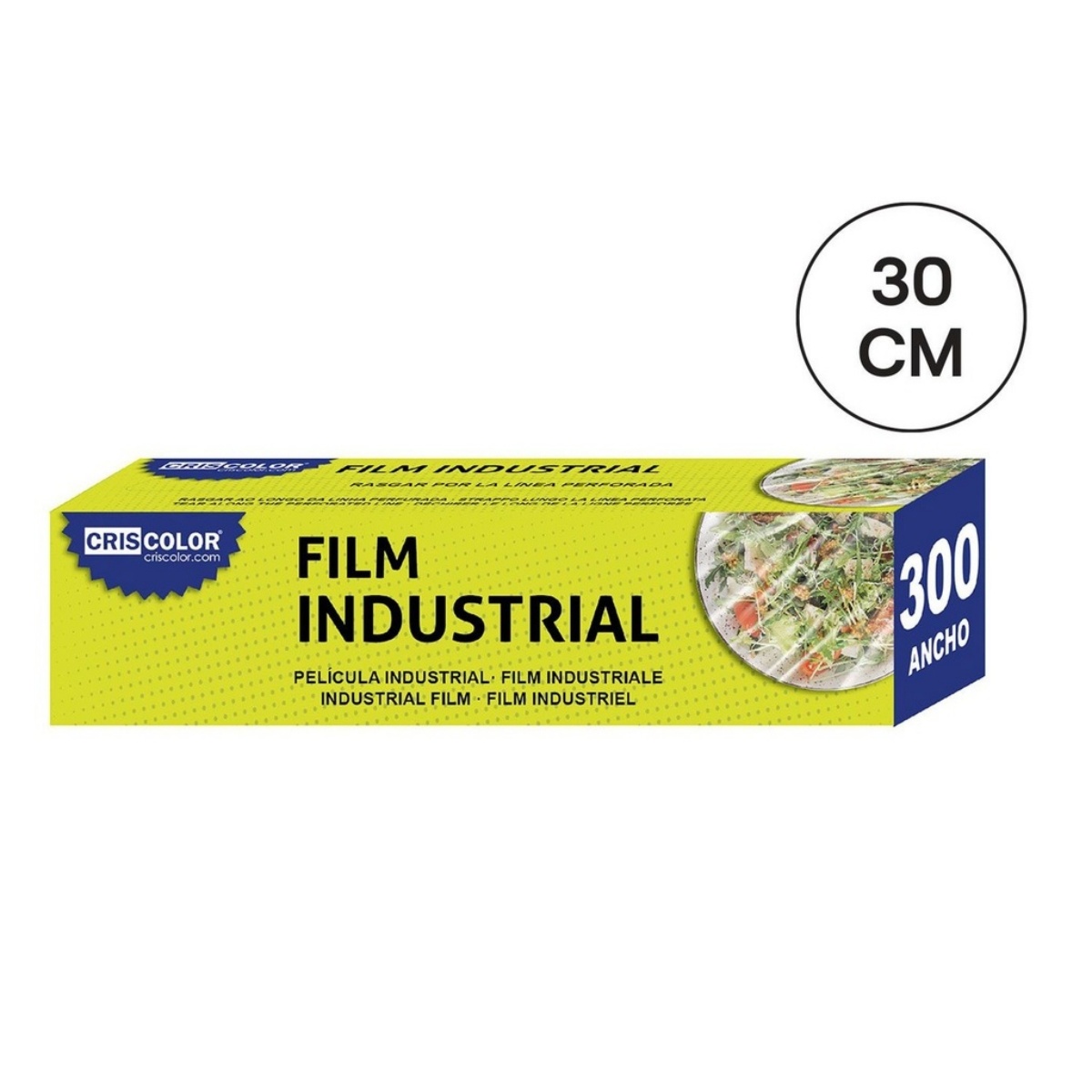 ZYLX SHOPPING – Film Transparente 300 m, Papel Horno 300 m o Papel Aluminio 1,5 kg 30 cm, Cocina y Hostelería