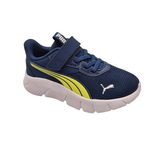 Puma - Zapatillas deportivas para niños con elástico y velcro, modelo 401519, color azul, ideales para entrenamiento y actividad física diaria