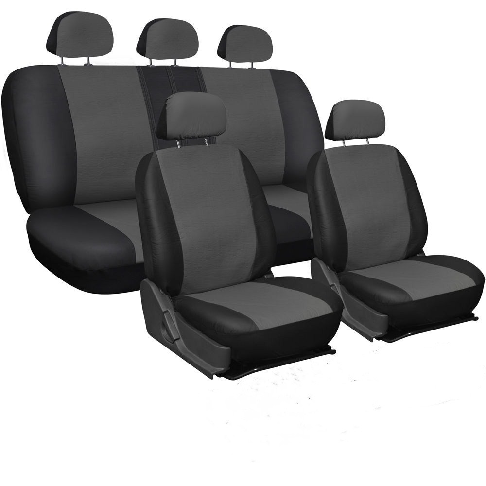 OmHom Funda de asiento de coche de piel sintética, piel sintética, universal para todas las estaciones.