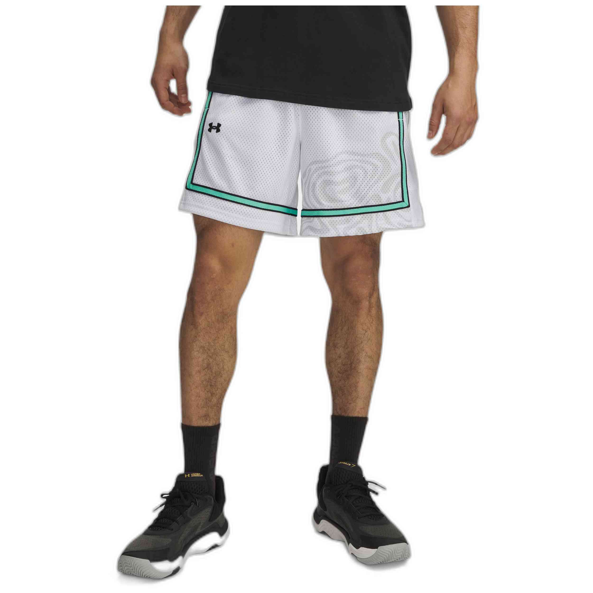 Pantalón Under Armour modelo Zone Pro 7 Mesh Shrt Prntd en color Blanco
