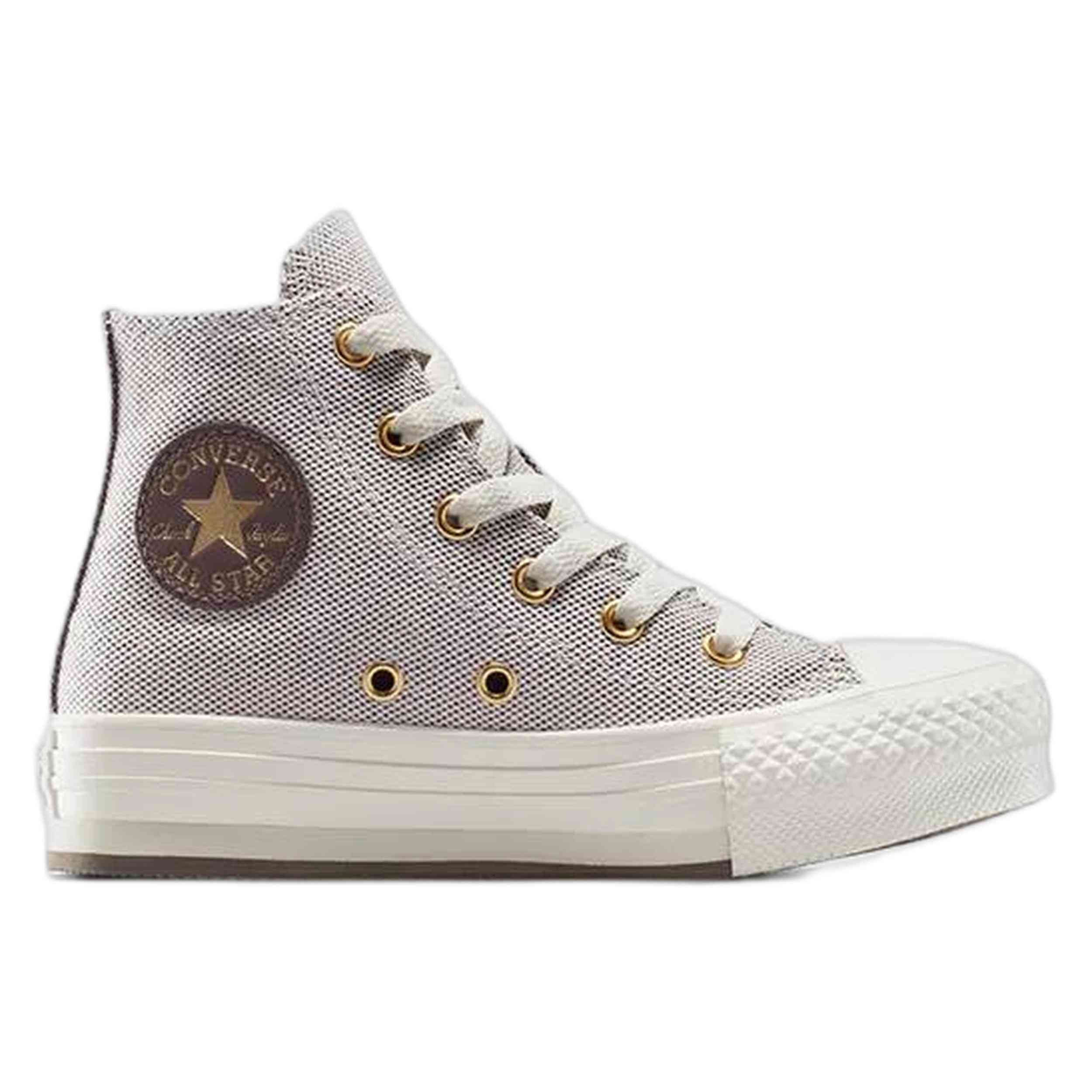 Calzado Sportswear marca Converse modelo A12616C para kids en color beig