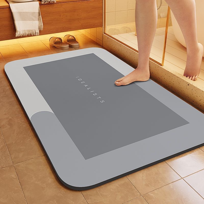 TK Alfombra De Baño Super Absorbente 1PC Espesada Antideslizante Secado Rápido Para Uso En Áreas De Ducha Material De Goma Ecológico Libre De Formaldehído