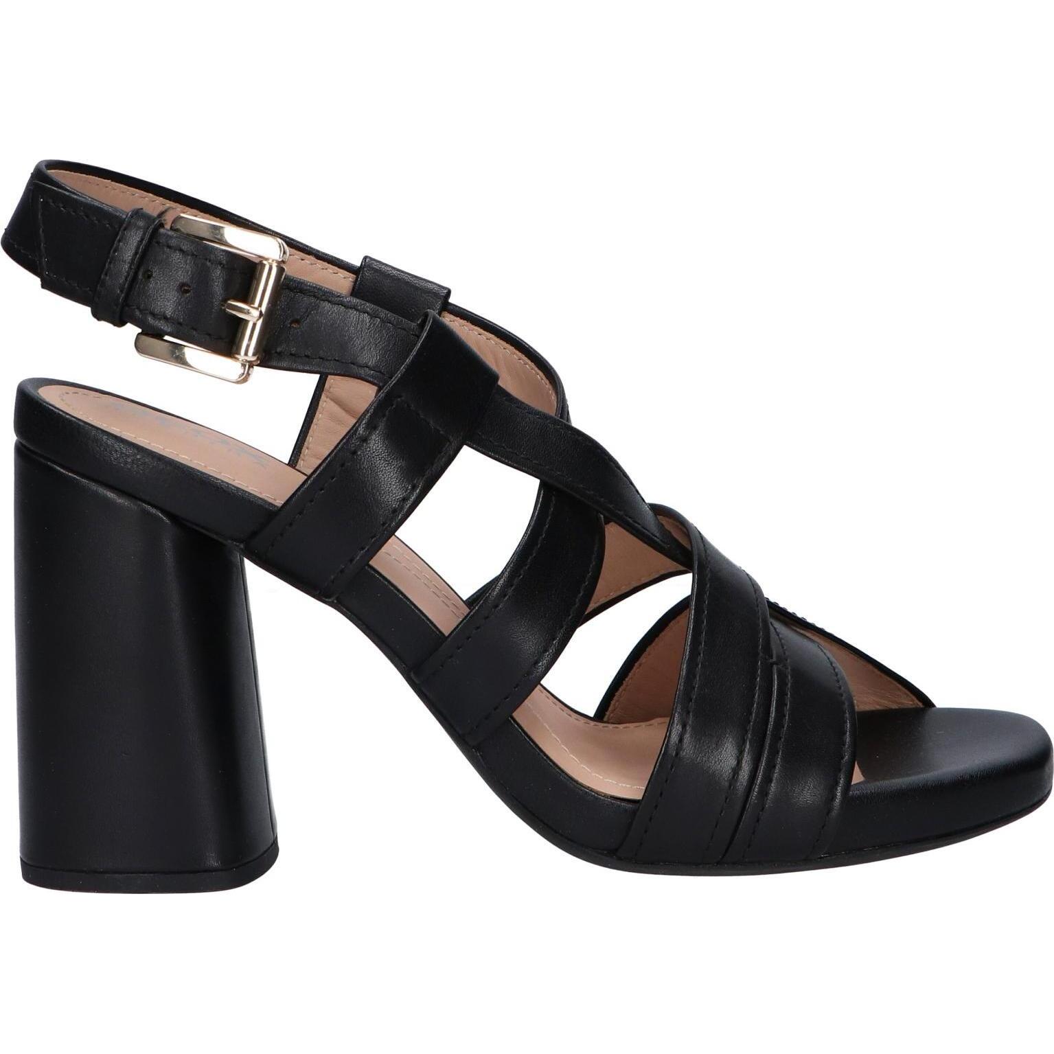 GEOX D02GSB 00043 D GENZIANA HIGH C9999 BLACK Women's Sandals