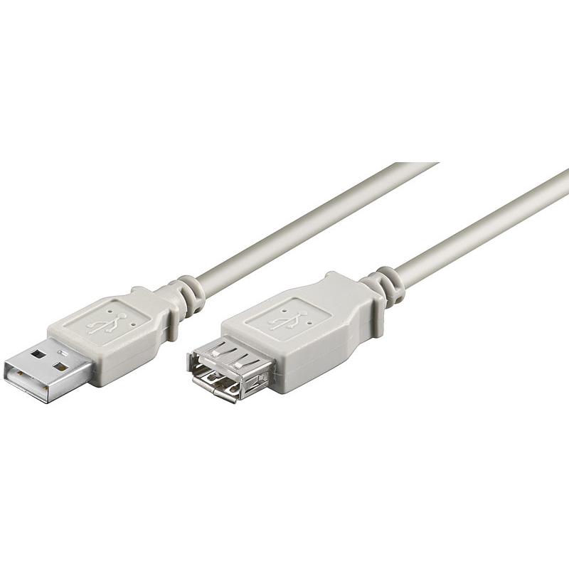 Conexión USB-A 2.0 macho-hembra USB-A 2.0