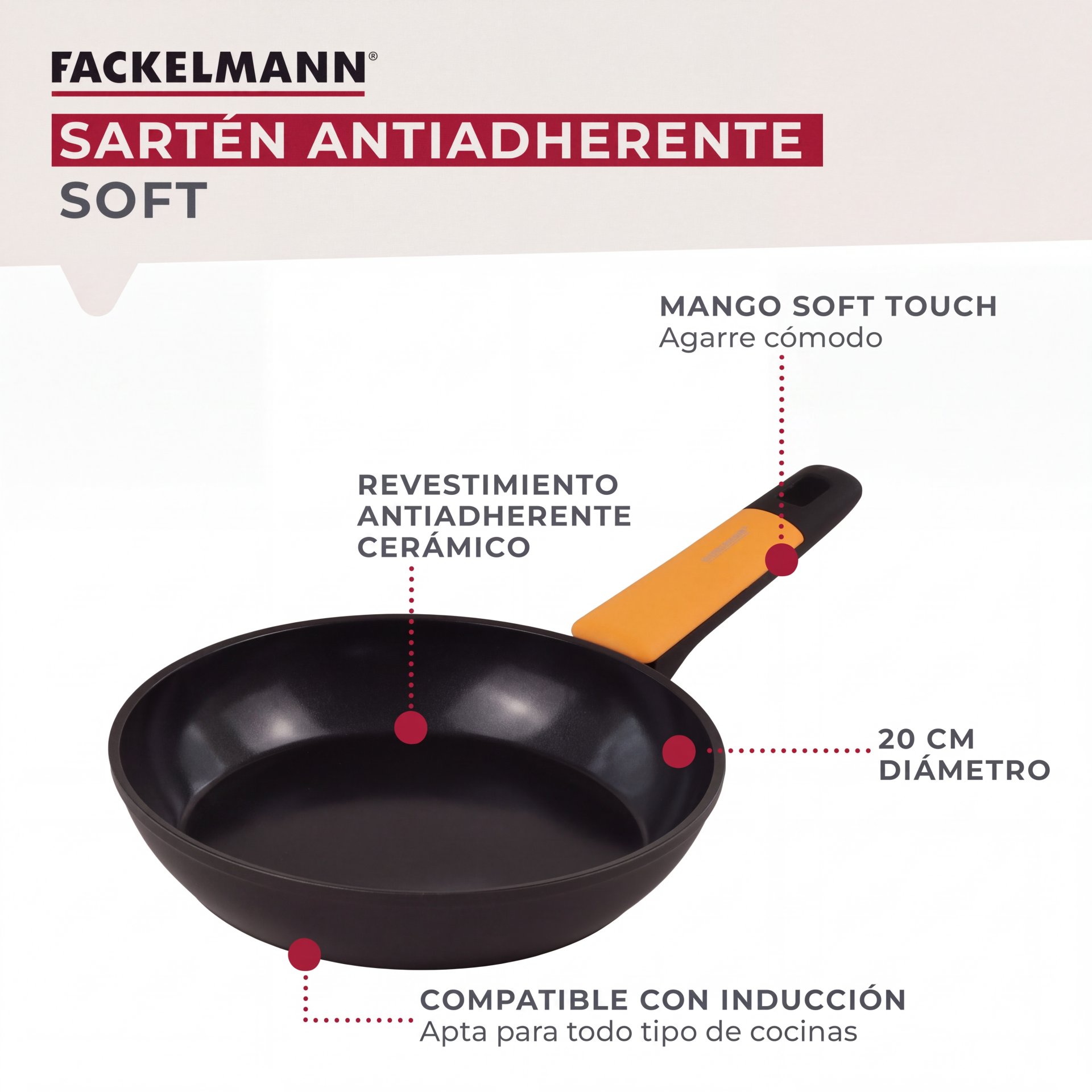Cuchillo de Cocina Tasty con Hoja Dentada de 11,5cm, Acero Inoxidable 18/10 / AISI 304, Mango de Polipropileno Gris, Embalaje Sellado, Apto para Colgar
