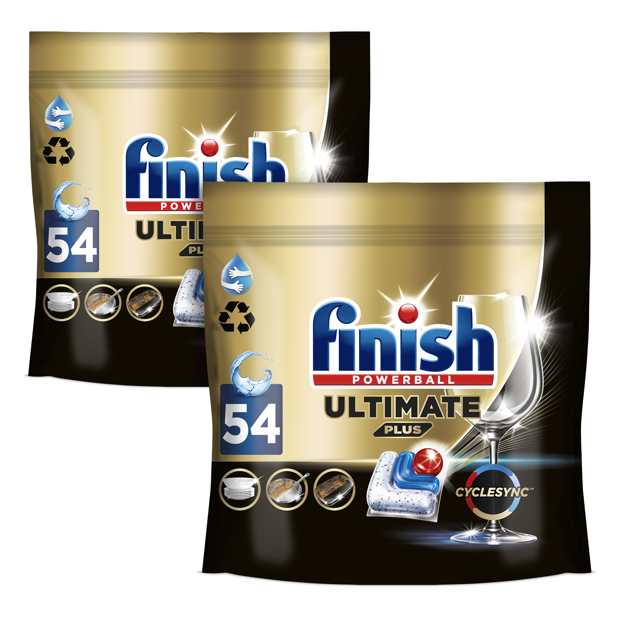 Finish Powerball Ultimate Plus All in 1 108 Pastillas para lavavajillas