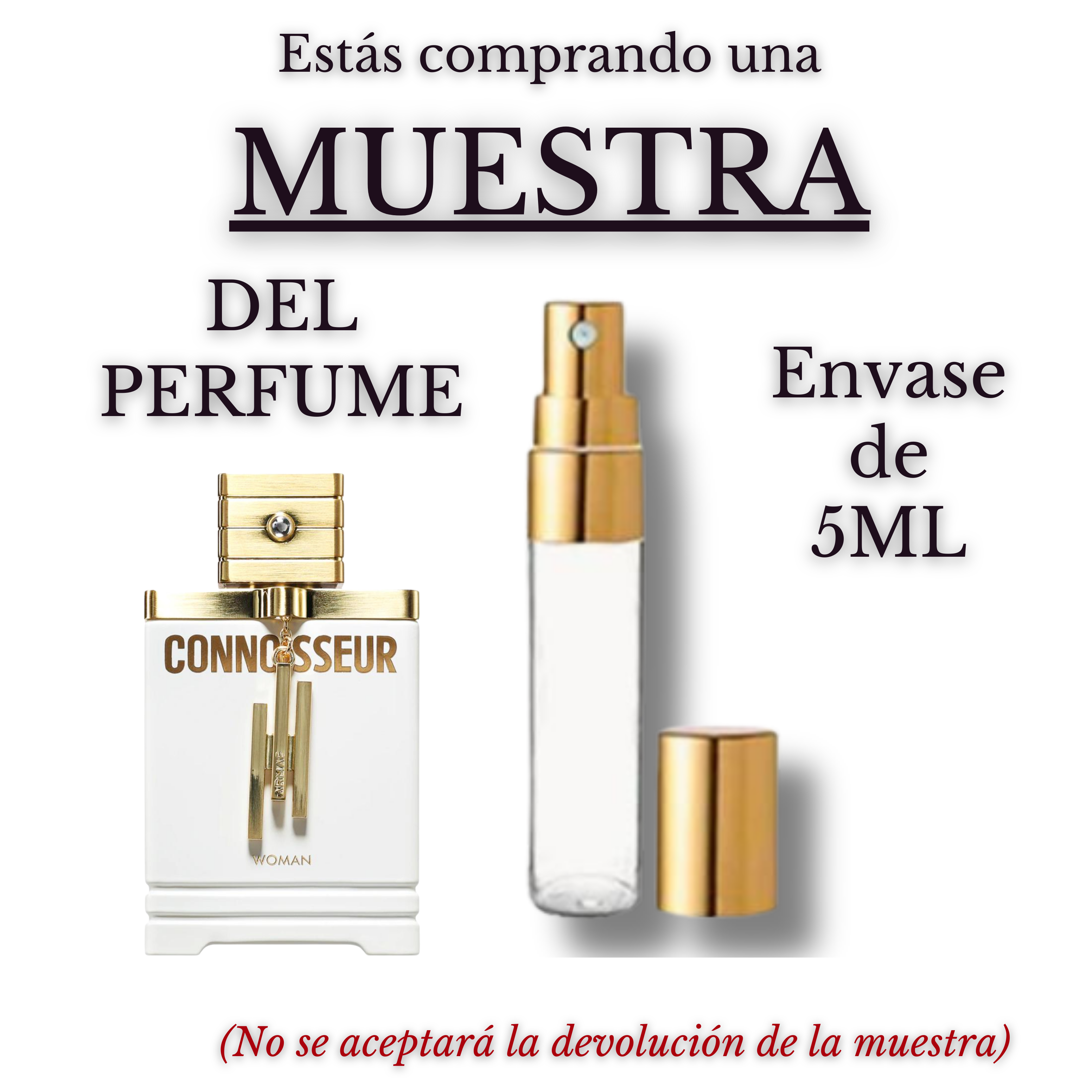 Connoisseur Woman Eau de Parfum 100ml – Armaf | Perfume para Mujer Floral Oriental con Notas de Bergamota, Neroli y Vainilla