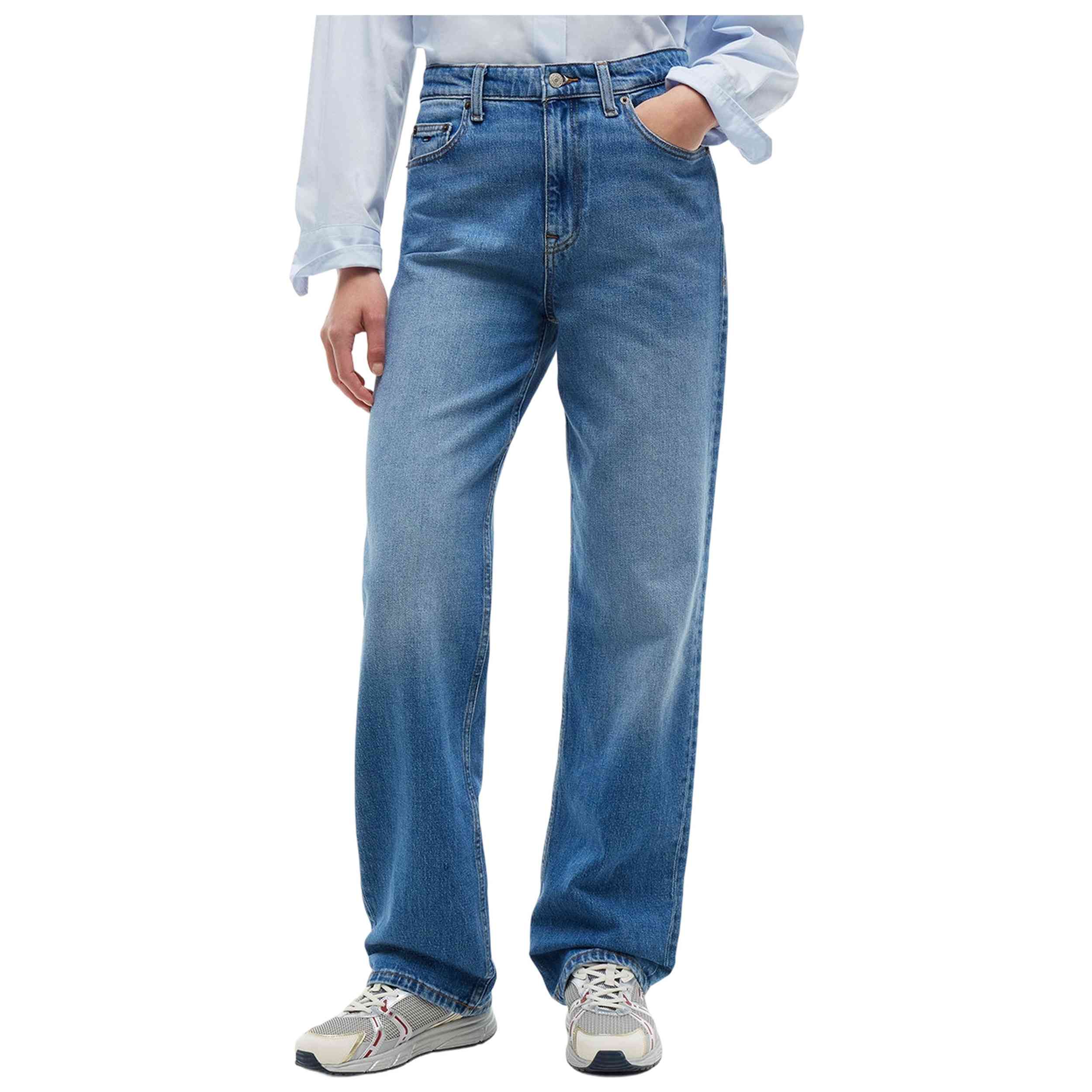 Vaqueros Jeans Tommy Hilfiger modelo Layla HR Slim Straight "Denim Medium" para Mujer en color Azul