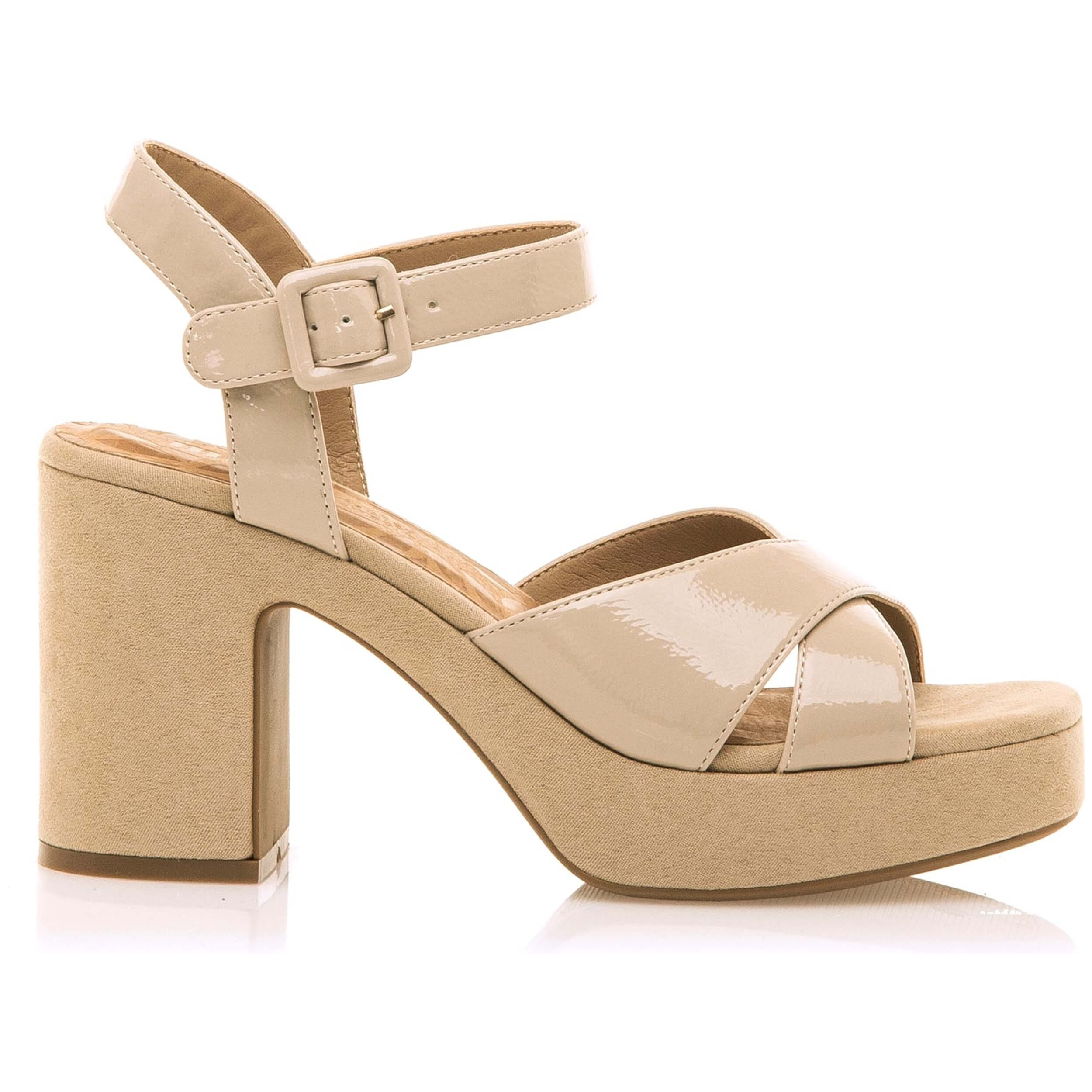 Sandalias De Tacon Mustang modelo 50655-C55601 para Mujer en color Beige