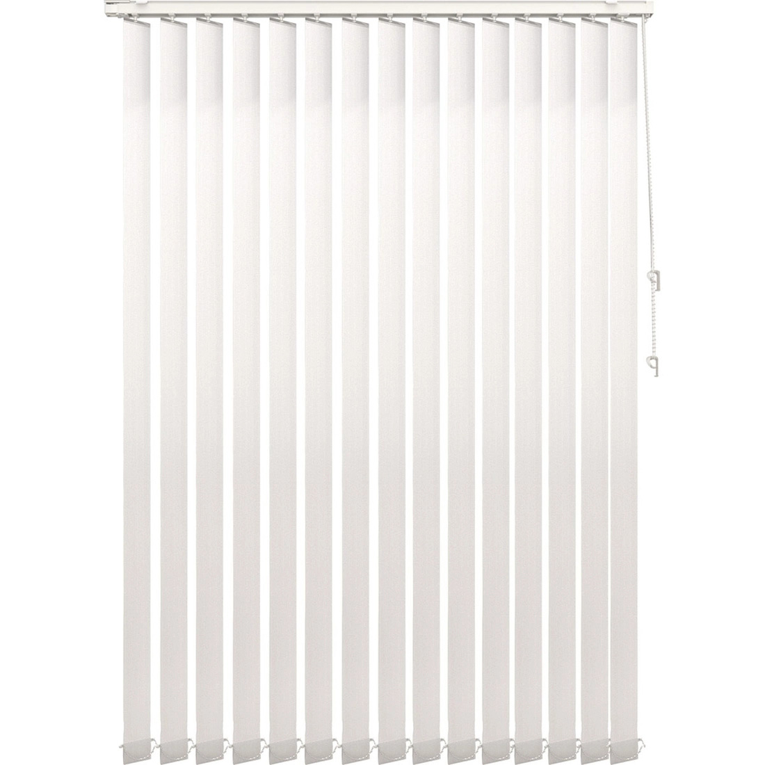 PANDAHOME Estor Vertical Oslo 100% Poliéster – Ideal para Ventanas Panorámicas, Lamas Pivotantes para Control de Luz, Montaje Fácil con Kit Incluido, Barra Ajustable – Disponible en Blanco,Gris (100x260cm, 150x260cm, 200x260cm, 250x260cm)