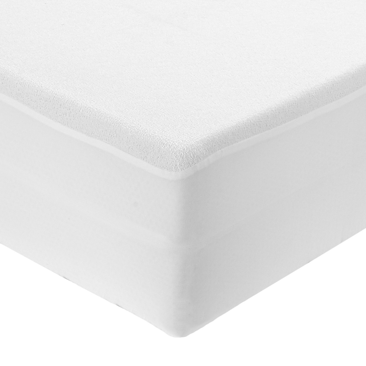 Protector de Colchón Impermeable Rizo de 100% Microfibra de Calidad. Ajustable hasta 30 cm, Máxima absorbencia, Anti-Ácaros, Anti-Bacteriano, Cubre Colchón Ajustable