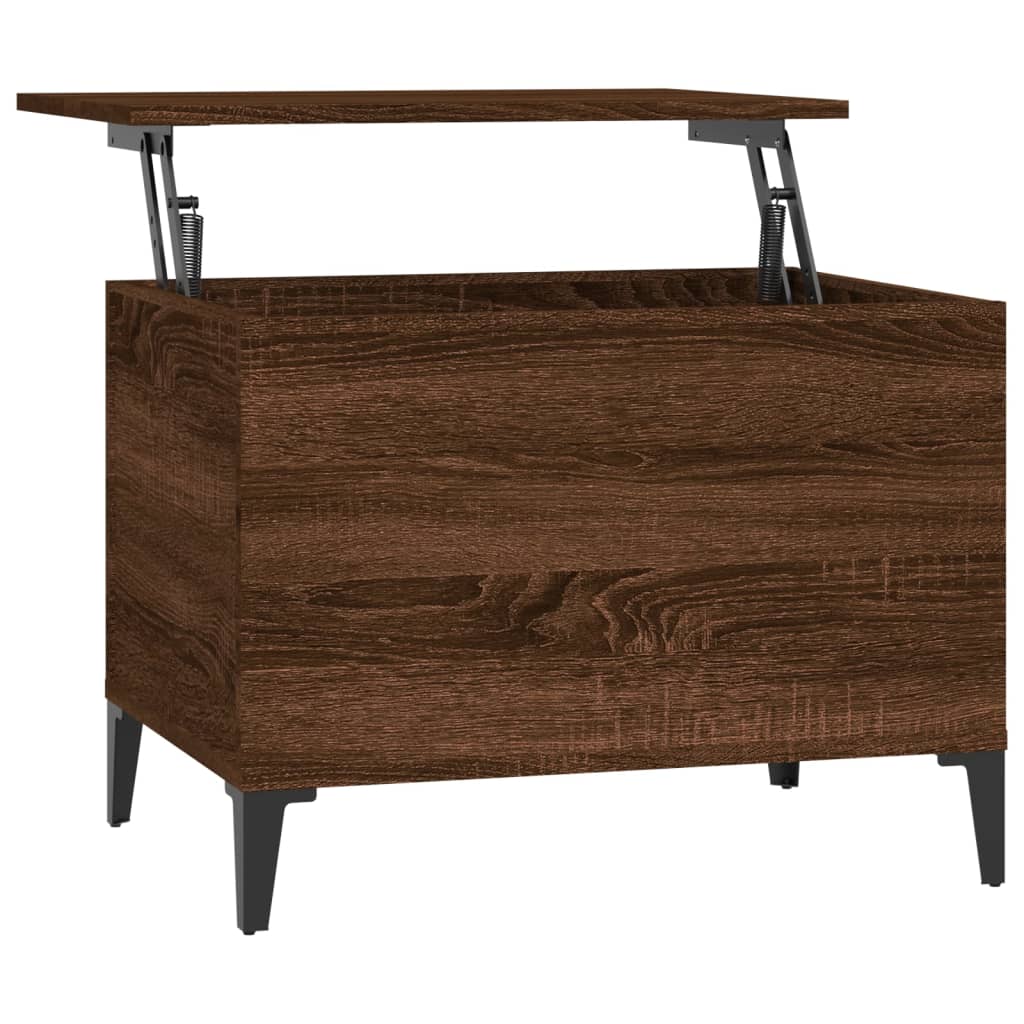 Vidaxl Mesa de Centro Madera Contrachapada 60x44,5x45 Cm - Blanco/Negro