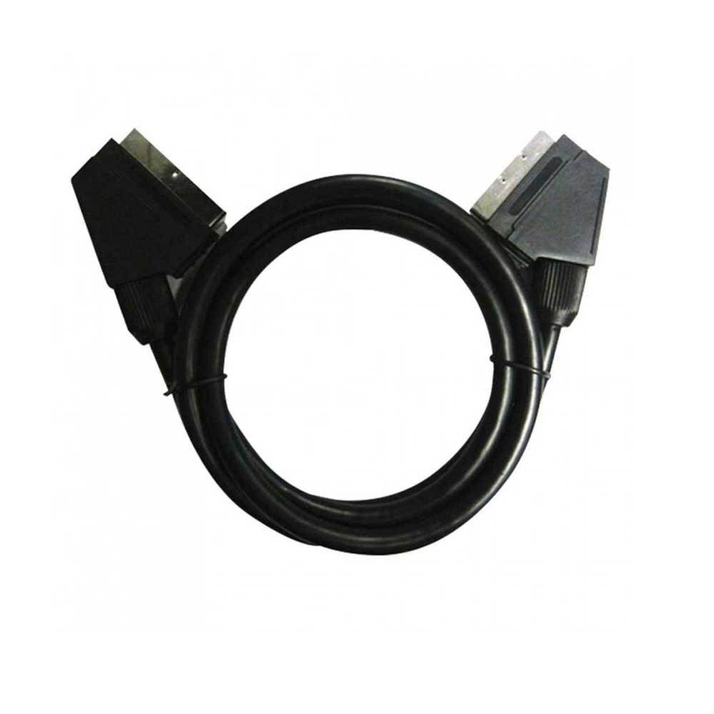 ORION91® - Pack de 4 - Cable euroconector de TV macho a macho de 1,5 m, negro - spaziOrion91
