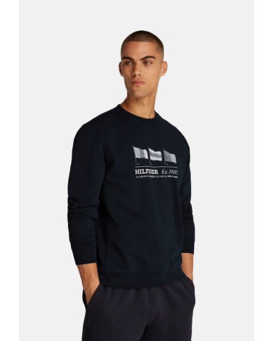 Tommy Hilfiger Sudadera Capucha Hilfiger Flags Crewneck