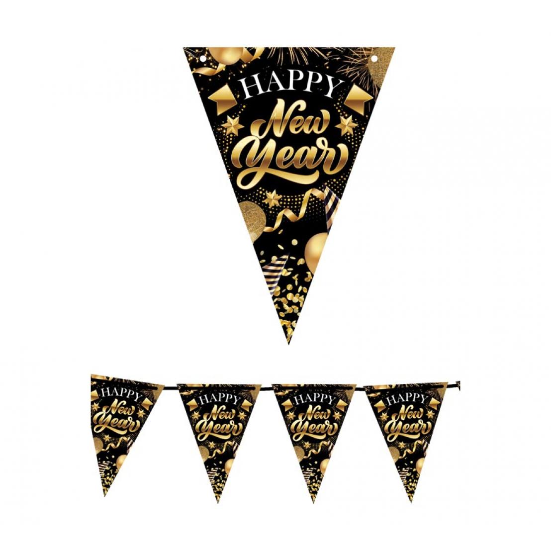 Guirca Gallardete Happy New Year 300 cm Papel
