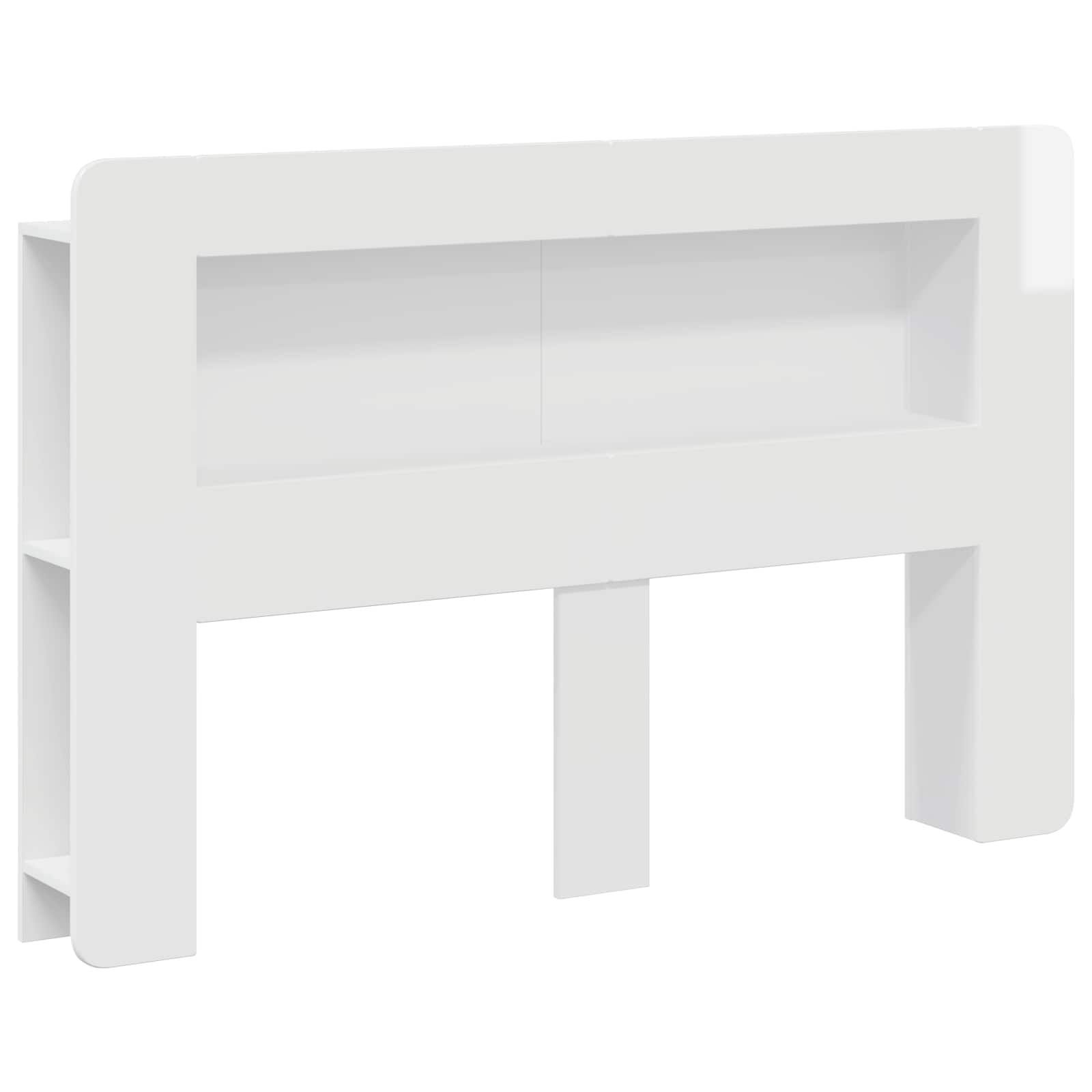 vidaXL Cabecero con armario con almacenamiento Madera de ingeniería 153.5 x 18.5 x 100 cm Multicolor