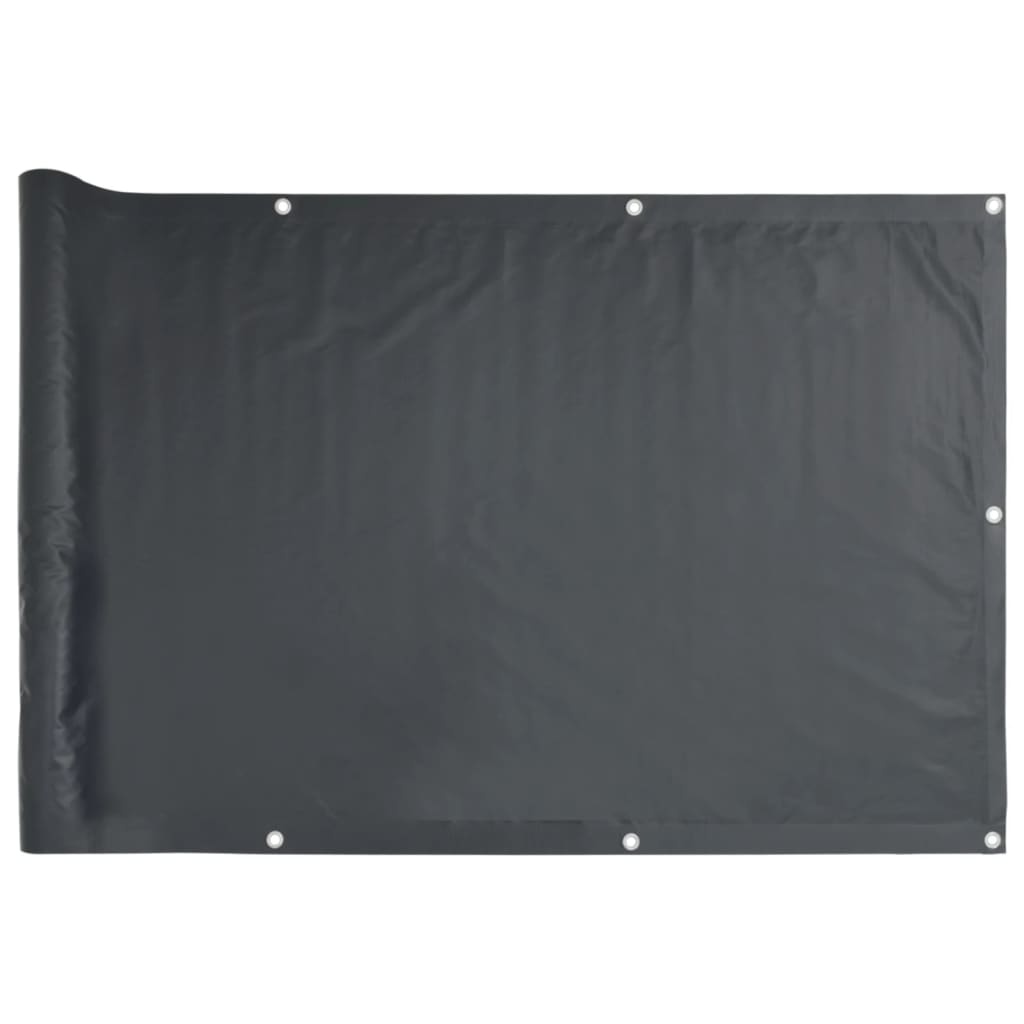 vidaXL Toldo para balcón tela oxford 90x400 cm Color Antracita, Terracota, Crema