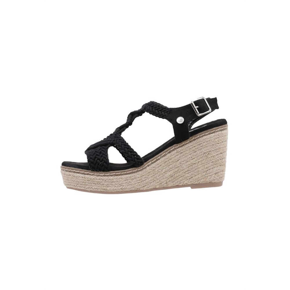 Xti 140872 Sandalias Cuña Mujer Negro - Cómodo para Cualquier Ocasión