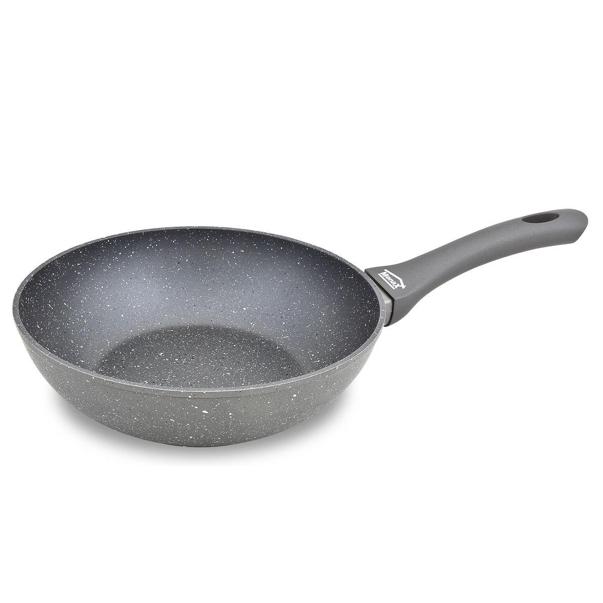 UD - Sartén Honda de Aluminio Antiadherente – Mango Aluminio | Variedad de Tamaños | Adaptable a Todo Tipo de Fuego ,Sartenes cocina profesional