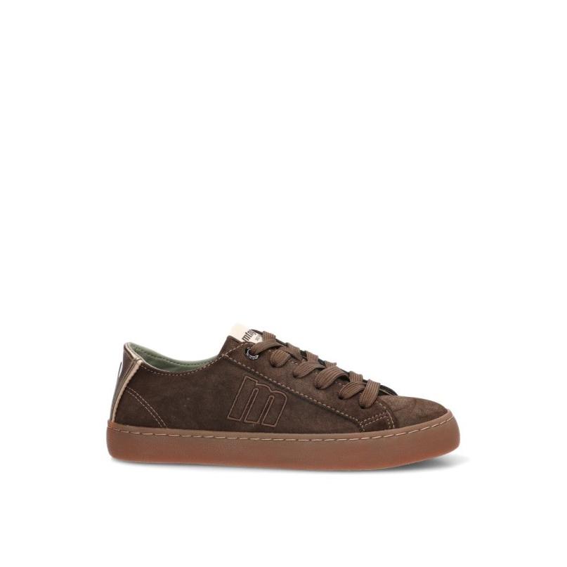 Zapatillas Casual Mustang - Mujer - Suela Plana - Modelo 60036 - Color Café