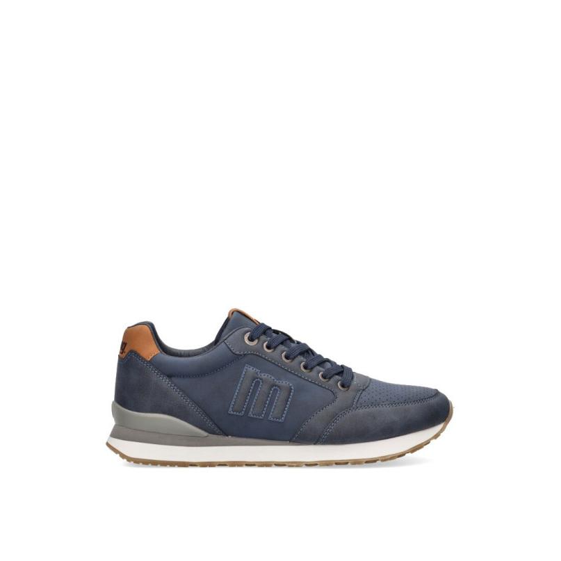 Zapatillas Casual Mustang - Hombre - Suela Plana - Modelo 84697 - Color Marino