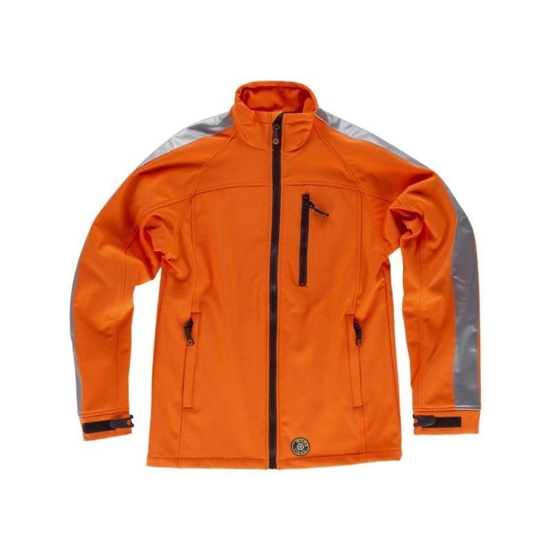 Chaqueta Reflectante de Alta Visibilidad con Tejido Workshell