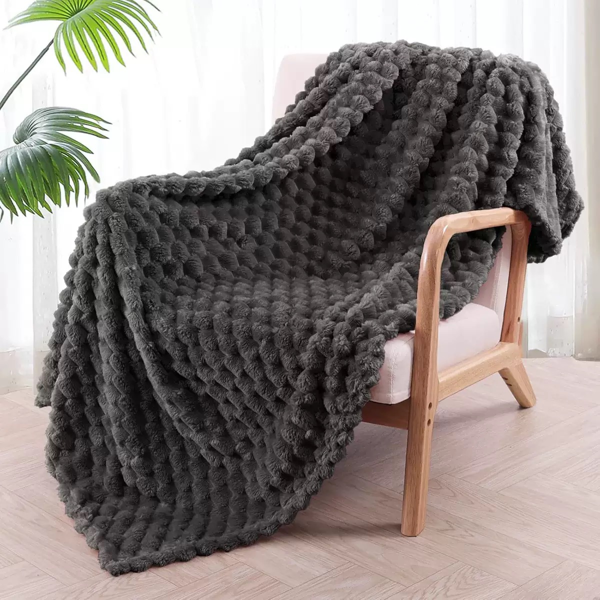 Manta Sofá, Manta Sedalina, Franela Suave, Ligera y Fácil Cuidado, Todas Estaciones, Jacquard, para Sofá Cálido.