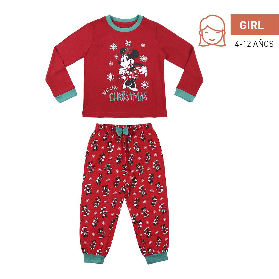 Pijama Largo Cerdá Single Jersey Mickey Rojo Talla 12 Años