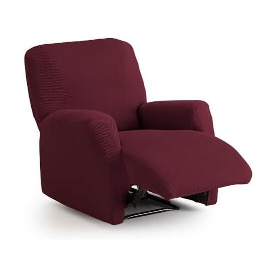 MAXIFUNDAS FUNDAS DE SOFA & CHAISE LONGUE - Funda de Sofá Elástica Extrasuave- Antideslizante y Ajuste perfecto - Funda Sillón Relax Solución Estética y Práctica - Funda Sillón Orejero Instalación Sencilla - Funda Sofá Resistente a las Manchas
