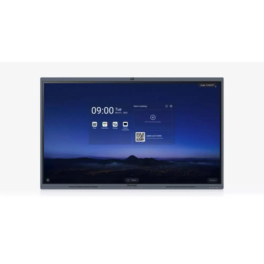 Maxhub - Monitor interactivo V6 de 86 pulgadas (2,18 m) con resolución 4K UHD 3840 x 2160 píxeles, tecnología VA y altavoces integrados de 10 W