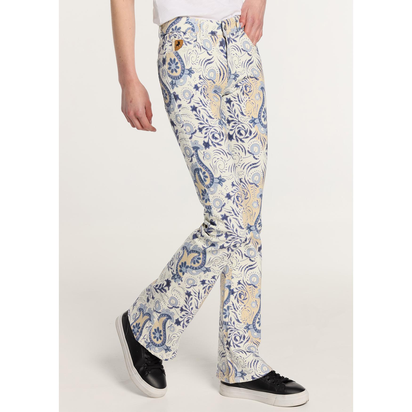 LOIS JEANS - Jeans Abba Flare Estampado - Tallaje en Pulgadas- Tallaje en Pulgadas