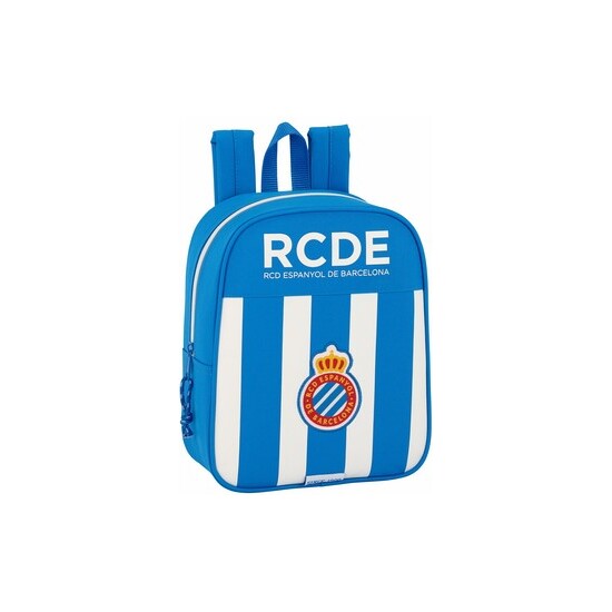 SAFTA - RCD ESPANYOL Mochila para Guarderia Adaptable Carrito- diseño único y licencia oficial - Mochila guarderia espalda y hombreras ergonomicas- made in safta - Mochila comodidad máxima y ajuste perfecto
