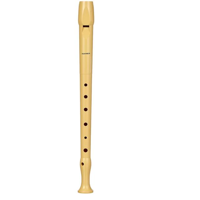 Hohner Flauta de Plastico surtidos de colores a elegir, Flauta de calidad para colegios con limpiador y fundas,Faluta de toda la vida original